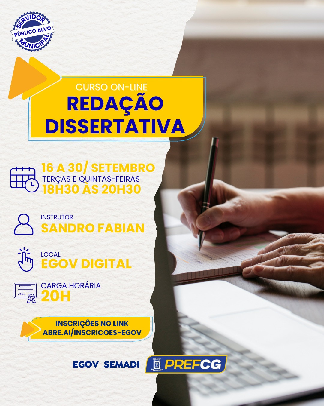 INSCRIÇÕES ABERTAS